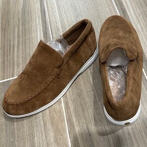Men's Brown Suede Loafers